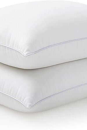 Bedsure Pillows King Size Set of 2, Prewashed Ultra-Soft Bed Pillows, Hotel Luxury Down Alternative Filling, Breathable & Fluffy for Back, Side, Stomach Sleepers