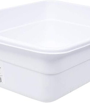 4SGM Sterilite Small White 8 Qt. Dish Pan - 14" L X 10.75" W X 4.5" H