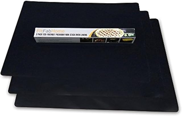 3 Pack Large Non Stick Oven Liners Mat BPA and PFOA Free, Protect the Bottom of Electric or Gas Oven Toaster Oven Stovetop Air Fryer Grill…