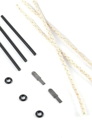YUSUD Permanent Match Accessories, Never Ending Matchstick Parts, Forever Matches Strike Anywhere Replaceable Kit Included Scrapers, Flint Fire Starter Rods, Wicks and Sealed Waterproof Rubber Rings