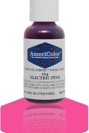 AmeriColor, Electric Pink, .75 Ounce Bottle, Soft Gel Paste Food Color