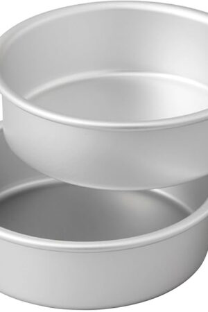 Wilton Small and Tall Aluminum 2 x 6-inch Layer Cake Pan Set, 2- Piece