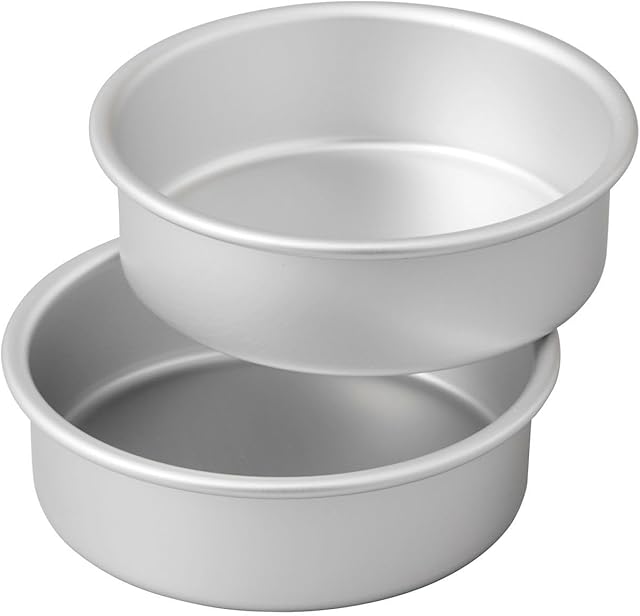 Wilton Small and Tall Aluminum 2 x 6-inch Layer Cake Pan Set, 2- Piece