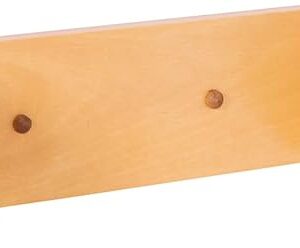 Design House Dalton Paper Towel Holder, Sturdy Solid Wood, Durable, Stylish, Weighted Stable Base, Easy to Refill, Easy Installation, Honey Oak, 13.75 in. L x 3.5 in. H x 4.6 in. D, 561233