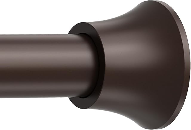 Bronze Shower Curtain Rod, Shower Tension Rod Adjustable 30 To 76 Inch,Shower Curtain Rods Spring Tension For Bathroom No Drilling No Rust