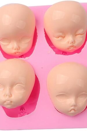 Doll Head Mold,Doll Face Mold,3d Baby Face Molds Silicone Creepy Chocolate Candy Mold