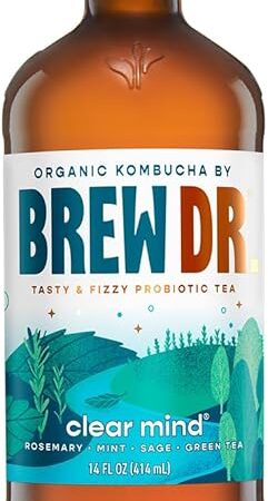 Brew Dr. Kombucha Clear Mind, 14 Ounce
