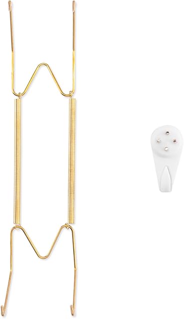 Bilillo Plate Hangers for The Wall, Suitable for 10-14 inch Decorative Plate, Stainless Steel Invisible Heavy Duty Wire Plate Holder with Wall Hooks, Plate Hangers for Displaying Plates, Platter, Dish