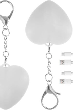 2Pcs Purse Glow Heart Light, LED Automatic Sensor Handbag Lights, Touch Activated Handbag Light, Mini Handbag Purse Lamp for Purse Women Girls (Love)