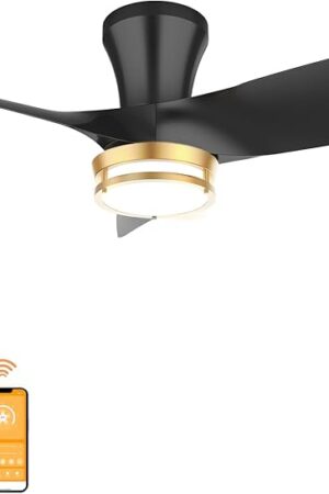 30" Low Profile Flush Mount Ceiling Fan