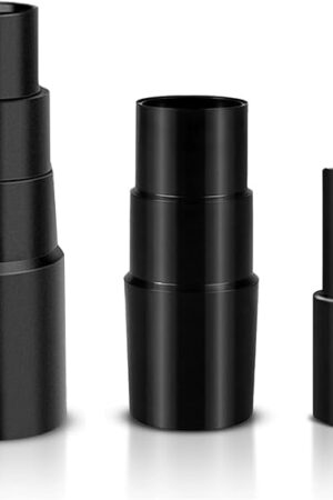 Vacuum Hose Adapter 3Pcs (1-3/8" to 1-1/4" & 1-1/2" to 1-1/4") Multi-Size Vacuum Adapter Connectors for Wet Dry Shop Vac Cleaner Attachments