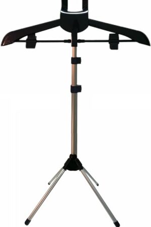 Black Steamer Hanger Stand, Garment Hanger for Steaming Clothes, Drying Rack,Coat Rack, Fabric Ironing Steamers Bracket for Suit, Pants, Coat
