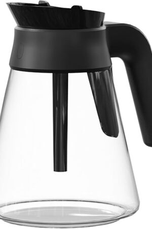 6-Cups Coffee Bar Coffee Maker Carafe Replacement Pot Compatible with Ninja CF080, CF080C, CF080CCO, CF080A, CF080Z, CF080Q, CF080W, CF081, CF081C, CF082 Coffee Maker 1 Pack