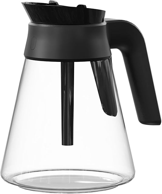6-Cups Coffee Bar Coffee Maker Carafe Replacement Pot Compatible with Ninja CF080, CF080C, CF080CCO, CF080A, CF080Z, CF080Q, CF080W, CF081, CF081C, CF082 Coffee Maker 1 Pack