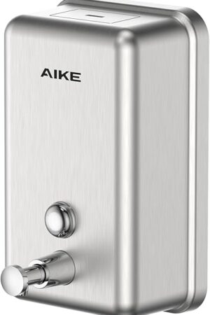 AIKE 37oz Surface Mount Stainless Steel Soap Dispenser for Commercial,Brushed Stianless Steel Finish Model AK1003