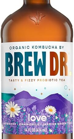 Brew Dr. Organic Kombucha Love Jasmine Green Tea 14 Fl Oz