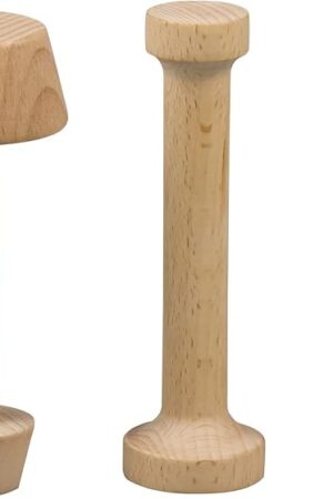 3Pcs Tart Tamper Set, Portable Wooden Double Side Pie Pastry Dough Tamper, Wooden Egg Tart Mold, DIY Cake Pastry Tools for Egg Tart, Pasta, Cheesecakes and Dessert Baking