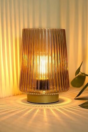 Battery Operated Cordless Table Lamps with Timer with LED Bulb
