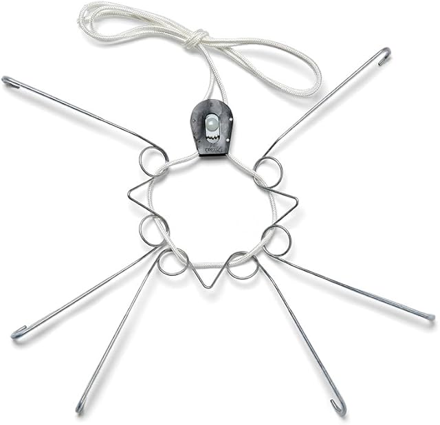 Display Buddie Adjustable Wall Plate Hanger - Secure for Round Platter Bowl Tray Wall Display - Steel - Silicone Hooks - Large 14"-22" up to 8 lbs