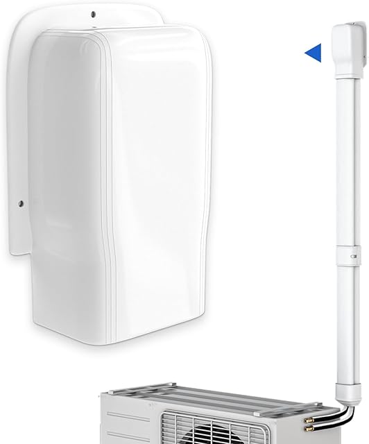 4'' Width Entry Wall Cover, Mini-Split Line Set Cover Accessories for Mini Split AC & Central AC