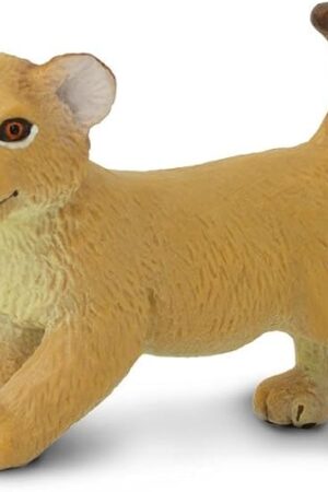 The Safari Ltd. Lion Cub Figurine - Lifelike 2.35" Wildlife Figure - Educational Toy for Boys, Girls, and Kids Ages 3+