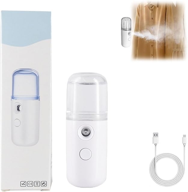 Easy Care Sunshine 15s Heat up Mini Travel Steamer, Wireless Mini Portable 15s Heat up Mini Travel Steamer, Handheld Mini Travel Steamer for Clothes, Mini Steamer for Home and Travel (White)