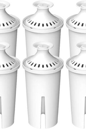 Water Filter Replacement for Brita® Pitchers & Dispensers, Classic OB03, Mavea® 107007, 35557 & More, NSF Certified Water Pitcher Filter, 1 Year Supply, Fits Brita & Mavea, 6 Count