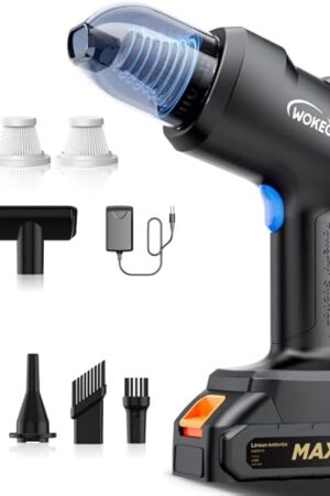 22000PA High Power Cordless Car Vacuum,4 in 1 Handheld Vacuum Cleaner Wireless,Car Vacuum Cleaner with 180W brushless Motor,Fast Charging Vacuum Cleaning for Car,Home,Office,Pet