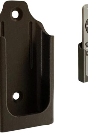 Wall Mount Holder for Remote Control REM-ARTC-1, REM-ARTC-2 Artika Ceiling Fans, Compatible with Edwin, Alton, Aiden, Darren Models, with Mounting Hardware. Black