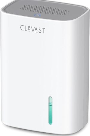 CLEVAST Small Dehumidifier for Home, 30 OZ Mini Quiet Dehumidifiers for Bedroom, Portable Compact Air Dehumidifier for Room, Bathroom, Closet, RV, Camper, House (Not Cordless)