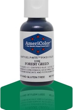 AmeriColor, Forest Green, .75 Ounce Bottle, Soft Gel Paste Food Color