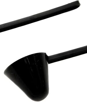Chef Craft Classic Plastic Coffee Scoop, 1 Ounce 2 Piece Set, Black