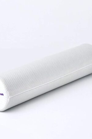 C CUSHION LAB Roll Pillow for Neck Relief - Extra Dense Memory Foam Round Cylinder Bolster for Cervical Support, Spondylosis, Neck Pain Relief, & Spine Lumbar Traction - Washable Cover & Travel Bag