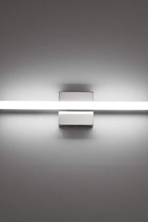 Combuh Modern Bathroom Light Fixtures 16 Inch 9W Chrome Vanity Light Bar Cool White 6000K