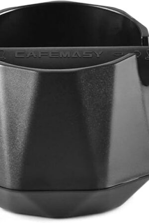 Coffee Knock Box Espresso Grounds - CAFEMASY Home Use Epsresso Accessories Unique Design Diamond Shape Mini Knock Box with Espresso Cleaning Brush