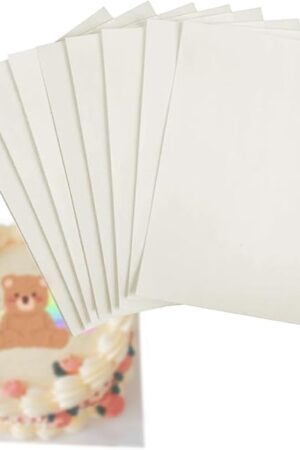 Wafer Paper for Edible Ink Printers Glutinous Rice Paper for Cake Decoration 8.2" x 11.6" White