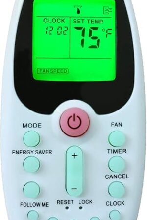 CHOUBENBEN Replacment for Arctic King Midea Comfort-aire Window Air Conditioner Remote Control Model R09B/BGE R09B/BGCE R09A/BG(C) E R09B/BG(C) E R09C/BG(C) E R09/BG(C) E RG09B/BG(C) EF