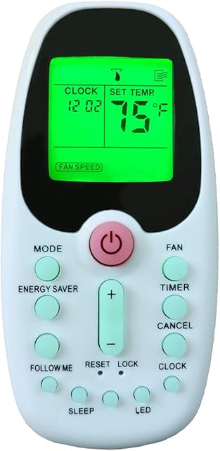 CHOUBENBEN Replacment for Arctic King Midea Comfort-aire Window Air Conditioner Remote Control Model R09B/BGE R09B/BGCE R09A/BG(C) E R09B/BG(C) E R09C/BG(C) E R09/BG(C) E RG09B/BG(C) EF