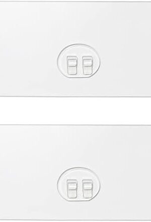 2 Pack Shower Caddy Adhesive for Replacement, Strong Transparent Adhesive for Shower Caddy Sticky Pads, No Drilling for Corner Shelf Basket, Bathroom Storage Shelves, Kitchen Racks and Soap Holder