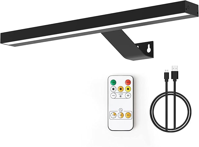 MIOBLUE Wireless Picture Lights,Rechargeable Battery Art Display Light with Remote Control, Dimmable/Timer Off Dartboard Light, 16 Inch Full Metal Accent Light with 40LEDs for Paintings,Picture,Frame