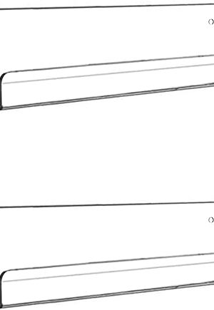 Clear Acrylic Floating Wall Ledge Shelf 15" 2pack