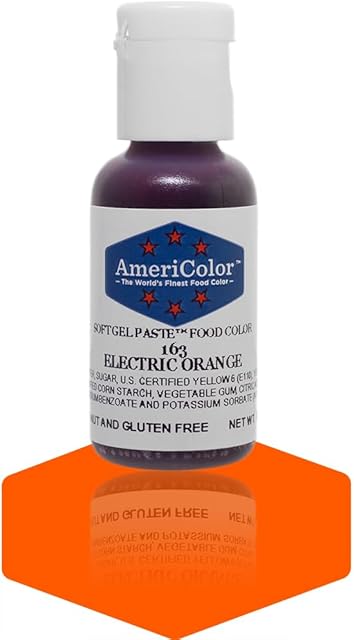 Americolor Soft Gel Paste Food Color, 0.75 Ounce, Electric Orange
