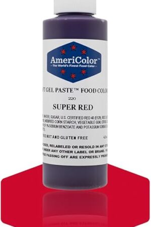 AmeriColor Soft Gel Paste Food Color, 4.5-Ounce, Super Red