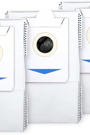 ECOVACS Dustbag 3 Pcs, Compatible with DEEBOT X2 OMNI/ X2 COMBO, Robot Vacuum and Mop Combo, White