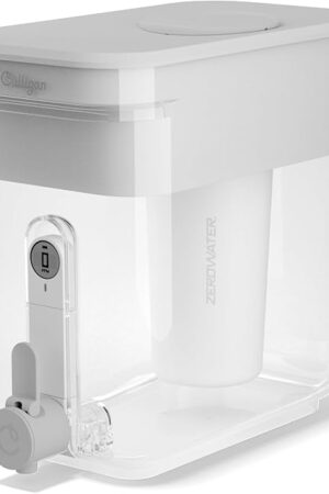 Culligan with ZeroWater Technology 22-Cup Water Filter Dispenser – Includes 5-Stage Advanced Water Filter, Certified to Reduce Lead, Total PFAS (Forever Chemicals), Mercury, Fluoride, and Chlorine