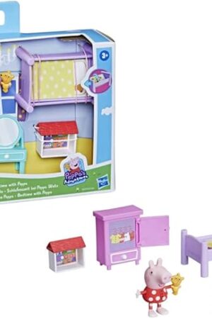 The Peppa Pig Peppa's Adventures Bedtime with Peppa Accessory Set Preschool Toy, Figure and 5 Accessories, for Ages 3 and up