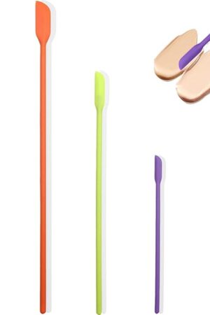 Beauty Spatula 4 PCS Makeup Spatula Mini Silicone for Cosmetics & Kitchen - 3 Sizes