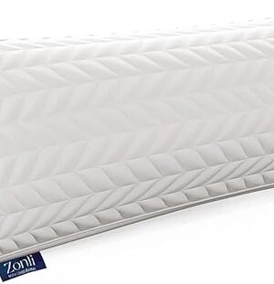 ZonLi Memory Foam Body Pillow for Adults, Long Pillow for Bed, Firm Body Pillow for Side Sleeper, Elegant Quilted Full Length Body Pillows Large -20x54 inch, White