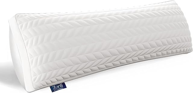 ZonLi Memory Foam Body Pillow for Adults, Long Pillow for Bed, Firm Body Pillow for Side Sleeper, Elegant Quilted Full Length Body Pillows Large -20x54 inch, White