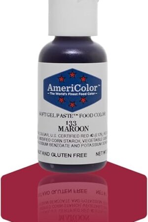Americolor Soft Gel Paste Food Color, 75-Ounce, Maroon